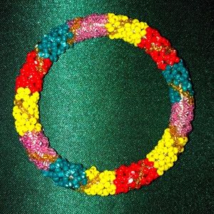 Colorful beaded bracelet